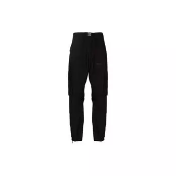 Off-White Diag Tab Хлопковые брюки-карго Черные мужские брюки OMCF031C99FAB0011010 L
