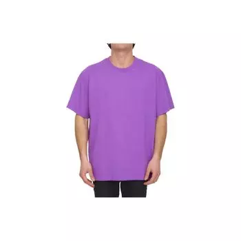Off-White Diag Tab поверх футболки с короткими рукавами Orchid Мужские топы Фиолетовый OMAA038S23JER0013636 S