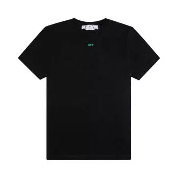 Off-White Футболка Alien Mush Over Skate с коротким рукавом, цвет черный/зеленый, мужские топы OMAA120S23JER0161070 M