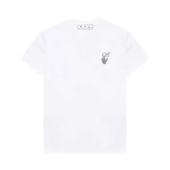 Off-White Футболка Chine Arrows Regular, белые/разноцветные женские топы OWAA089F21JER0010184