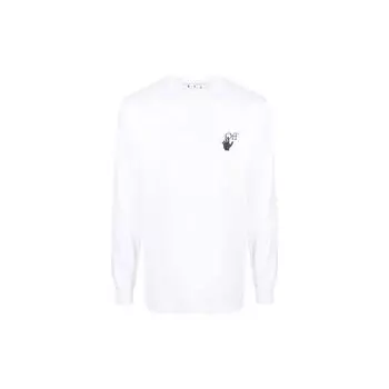 Off-White Футболка Degrade Arrows L/S белая/мульти мужская уличная одежда OMAB001F21JER0010184