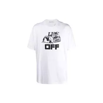 Off-White Футболка Excavator Белые мужские топы OMAA038R21JER0110110 M