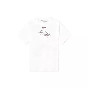 OFF-WHITE Футболка оверсайз Arachno Arrows Белая мужская уличная одежда OMAA038S201850010124 M
