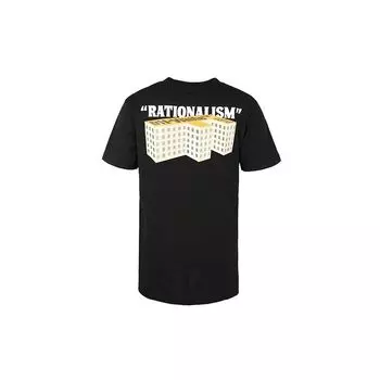 OFF-WHITE Футболка «Рационализм» Черная мужская уличная одежда OMAA027R201850071088 S