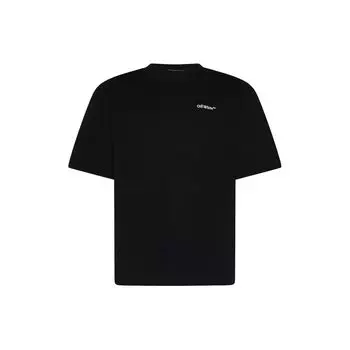 Off-White Футболка с короткими рукавами Tattoo Arrow Skate, черные/белые мужские топы OMAA120S24JER0011001 S