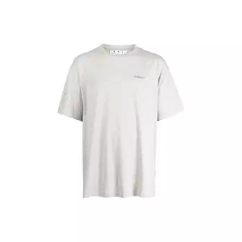 Off-White Мужские топы Jumbo Arrow Over Tee Меланжевый серый OMAA038S23JER0020810 S