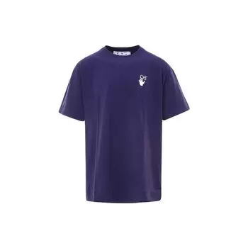 Off-White Футболка с маркером Astral Aura Топы унисекс Синий OMAA038R21JER0024632 M