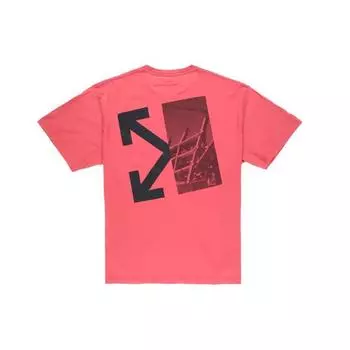 Off-White Футболка Split Arrow Красные мужские топы OMAA038E191850102010 M