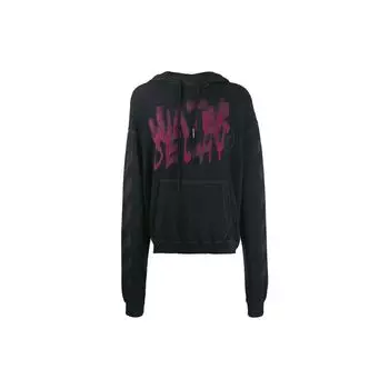 Off-White Осень/Зима19 Мужские толстовки с капюшоном и принтом сзади, черные OMBB037E19E300310988 S