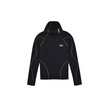 Off-White Хлопковая толстовка с капюшоном с логотипом, мужская черная OMKB003R20G510221091 L