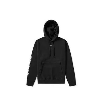 Off-White хлопковый свитшот с принтом черепа, мужские топы, черный OMBB037S19D250171088 XS
