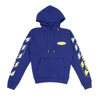 Off-White Худи Arrow Синий/Зеленый Мужские Топы OMBB034S190030063060 S