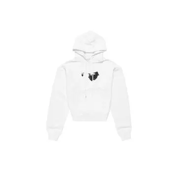 Off-White Jumbo Marker Hoodie White Men Tops OMBB037F21FLE0160110 XS