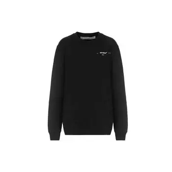 Off-White Коралловый принт, стандартный круглый вырез, черные женские топы, черный, белый, OWBA055R200030391001 XXS