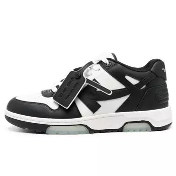 Off-White Кроссовки мужские Out of Office черные белые OMIA189C99LEA007-0110
