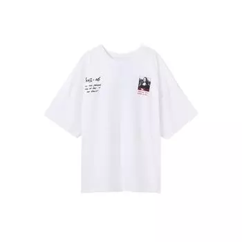 Off-White Mona Lisa Series SS19 Oversize футболка с коротким рукавом Мужские топы белые OMAA066S191850050110