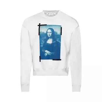 Off-White Monalisa Over Crewneck Белый Мужской Топ OMBA058C99FLE0030145 L