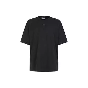 Off-White Мужская футболка Stamp Mary с коротким рукавом, черная/белая, OMAA161S24JER0071001 L