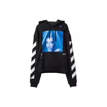 Off-White Мужская толстовка с длинными рукавами и принтом рисунка, черные OMBB037F181920111030 XS
