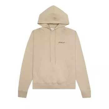 Off-White Мужские топы Caravaggio Crowning Over Hood темно-песочного/черного цвета, загар OMBB037S22FLE0071710 XS