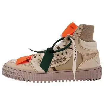 Off-White Off-Court 3.0 High Beige Orange Women Sneakers Cream OWIA112F23LEA0016161 35