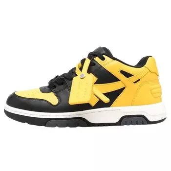 Off-White Out of Office Black Lemon Yellow Men Sneakers OMIA189F22LEA001-1018 41