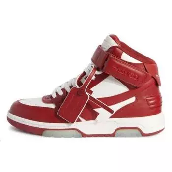 Off-White Out of Office Mid Red Men Sneakers OMIA259F23LEA0040129 38