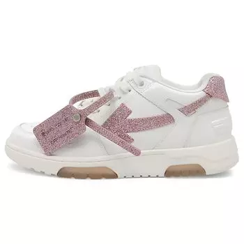 Off-White Out of Office White Pink Glitter Women Sneakers OWIA259S22LEA0040130 39