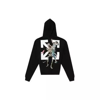 Off-White Pascal Skeleton Hoodie Черные мужские топы OMBB037F20FLE0011010 S