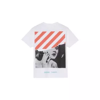 Off-White Photocopy Футболка Белые мужские топы OMAA002F171850470188 S