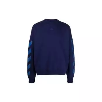 Off-White Rubber Arrow Skate Crewneck синие/синие мужские топы OMBA054F21FLE0074545 M