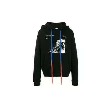 Off-White Ruined Factory Толстовка Черные мужские топы OMBB034F19E300131001 XS