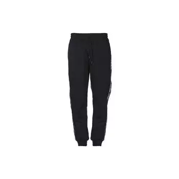 Off-White с боковой полосой и буквенным принтом, повседневные вязаные спортивные штаны, мужские брюки, черные OMCH008E18A200011000 XS