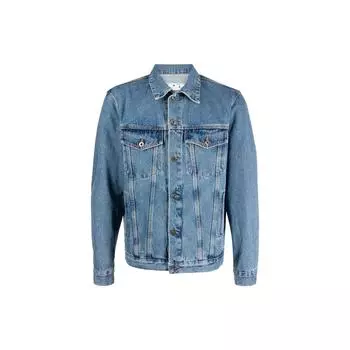 Off-White Skate Denim Jacket Medium Blue Men Outerwear OMYE077F22DEN0024900 M