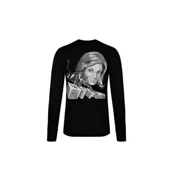 Off-White Ss19 3D Pattern Pullover Crewneck Long Sleeve Sweatshirt Men sweatshirt Black OMAB021R191850041088 L