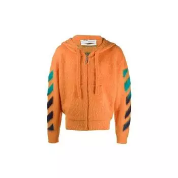 Off-White SS20 3D Logo Куртка с капюшоном Трикотаж Мужская Верхняя одежда Оранжевый OMHA073R20B020231988 XXL