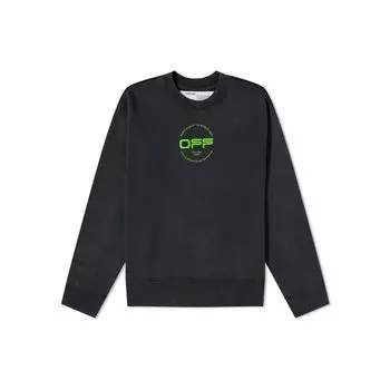 Off-White SS20 Толстовка с логотипом спереди и открытой спиной, мужские топы, черные OMBA037R20E300131088 L