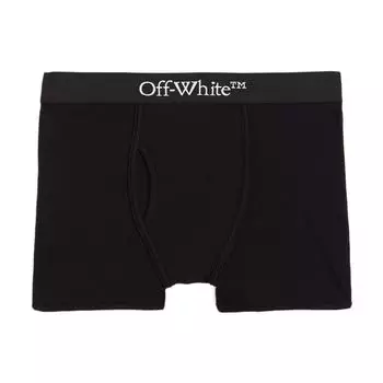 Off-White Ss22 Logo Boxer Shorts Regular Fit Men Underwear Black OMUA003C99FAB0011008 S