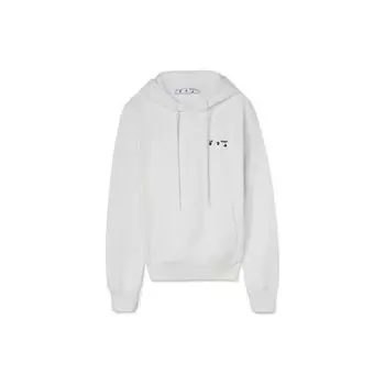Off-White SS22 Однотонный свитер с капюшоном, унисекс, топы, белый OMBB097C99FLE0040110 M