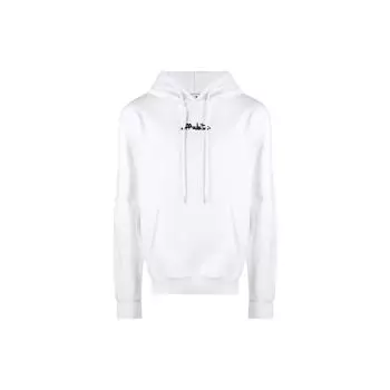 Off-White SS22 Вышитый логотип Толстовка Мужская Топы Белый OMBB097F22FLE0050110 XL