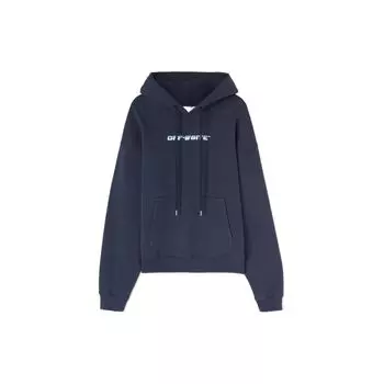 Off-White Толстовка с капюшоном Between Arrow Over Outerspace White Men Tops OMBB037F22FLE0074601