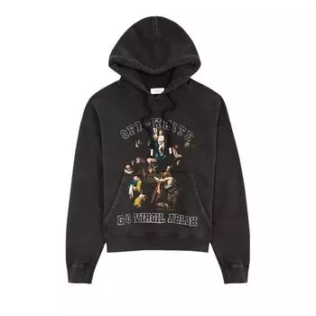 Off-White Толстовка с капюшоном Mary Skate, черная, мужские топы OMBB085S24FLE0091001 XL