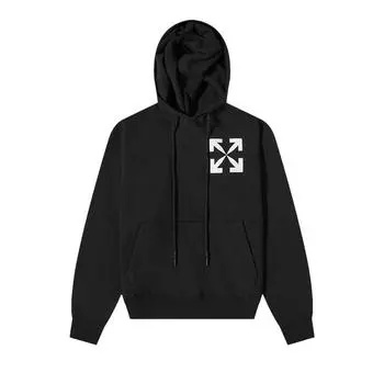 Off-White Толстовка с принтом Arrows, черные мужские топы OMBB037C99FLE0081001 L