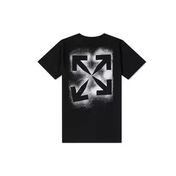 Off-White Тонкая футболка с короткими рукавами Off-White, черные/белые мужские топы OMAA027E20JER0061001 S