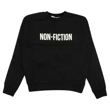 Off-White Тонкие черные мужские топы с круглым вырезом Non Fiction OMBA025E20FLE0071001 M