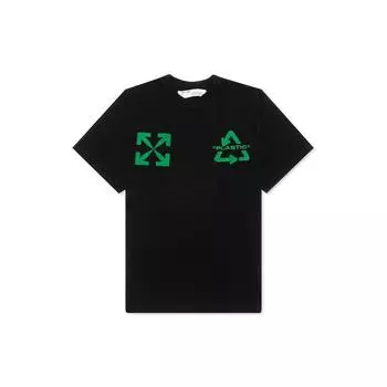 Off-White Universal Key Short-Sleeve Over Tee Black/Mint Men Tops OMAA038S201850131044 S