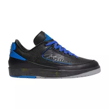 Off-White x Air Jordan 2 Retro Low SP Черные университетские кроссовки Royal Unisex DJ4375-004 36