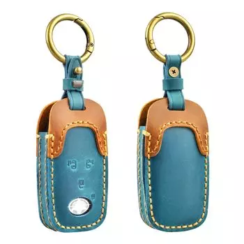 OFFCURVE Чехол для смарт-ключа из натуральной кожи для Daihatsu и и Защитный чехол Toyota, Совместимый с 4 кнопками, Нескользящий, Устойчивый к пятнам,