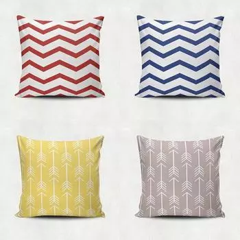 Office Living Room Home Pillowcase Simple Geometric Decorative Pattern Pillowcase Car Ornaments 40x40cm