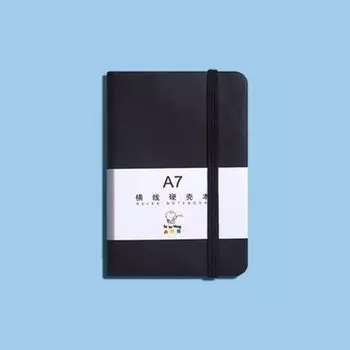 &office Supply A6/A7 Portable Stationery Memo Mini Notebook Sketchbook Pocket Notepad Diary Planner black-A7